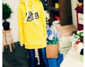 SD 13 girl RED hood T  Yelllow