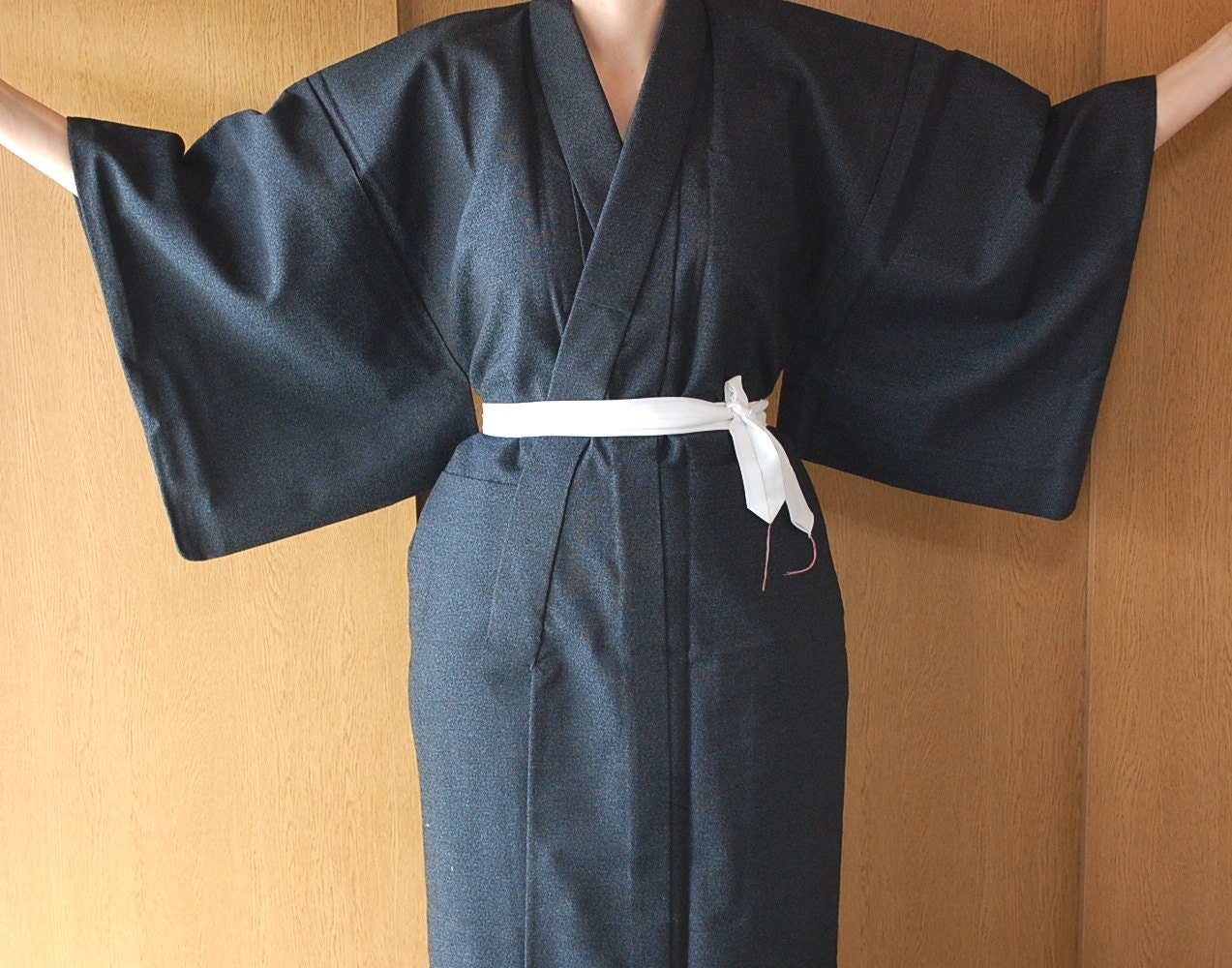Blue Loungewear Kimono Robe From Japan