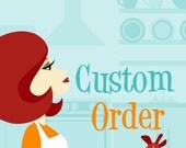 Custom Listing for Jenny, Fog Gray Chevron Utility Apron with Pockets in Yellow-Customized Apron-Vendor Apron-Teacher Apron