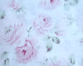 Rachel Ashwell Shabby Chic Sugar Plum Sorbet poplin by the yard PINK on White