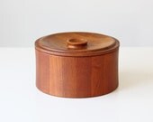 Vintage Modern Dansk Teak Ice Bucket / Mid Century Servingware