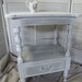 French Farmhouse Vintage Bedside Accent Table Poppy Cottage