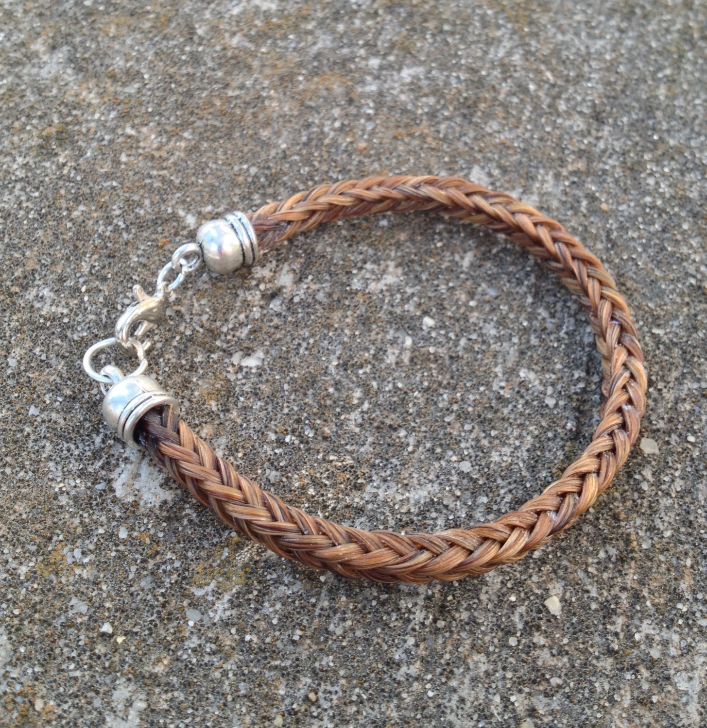 Braided Horsehair Bracelet - Sorrel Horse Hair 6MM