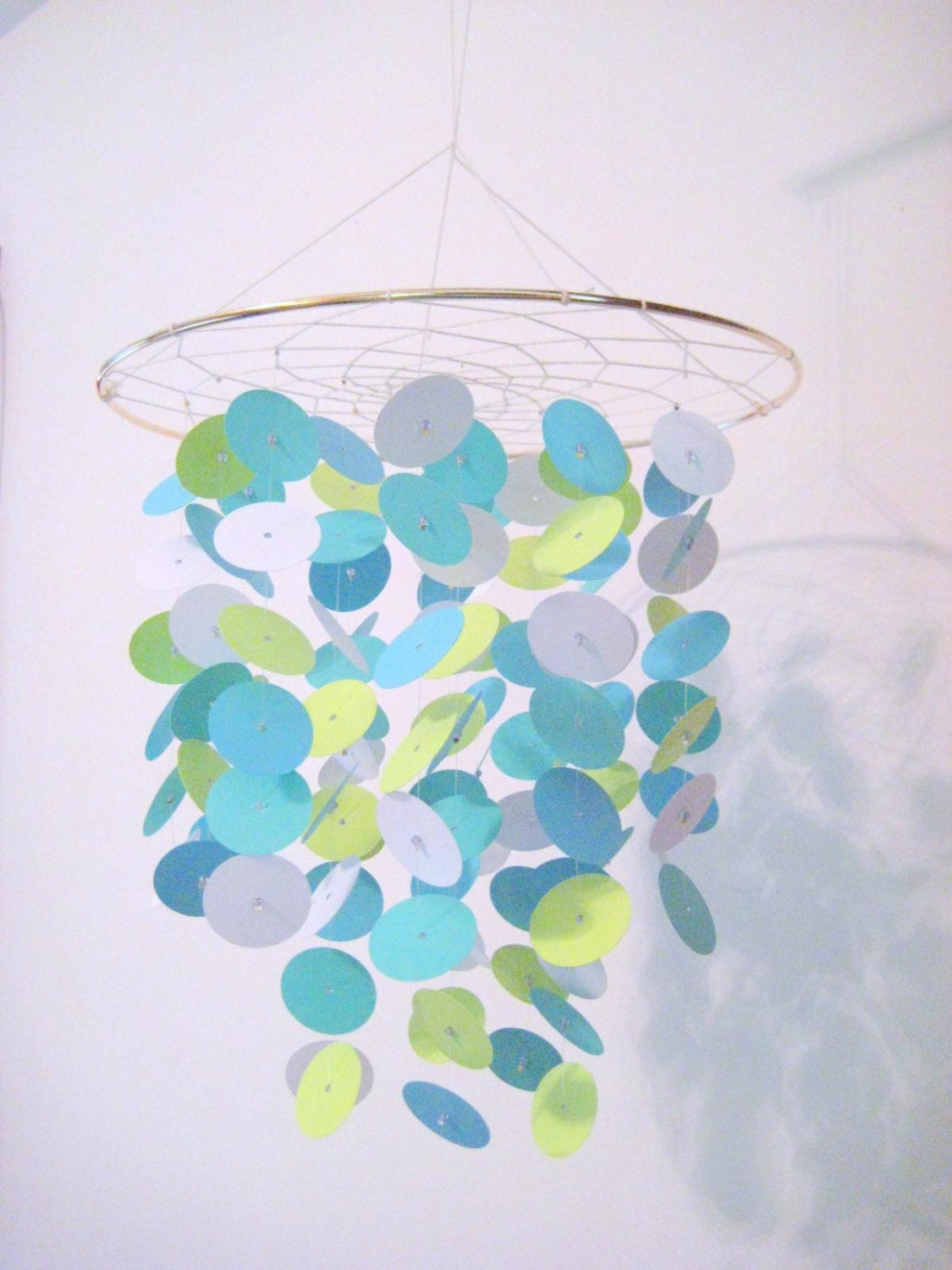 Mini Blue Circle Nursery Mobile