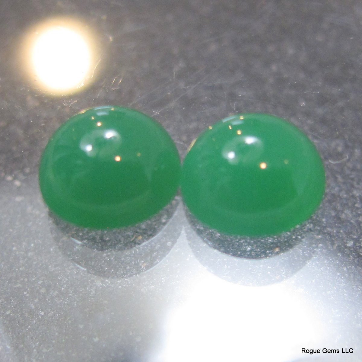 Chrysoprase Designer Cabochon Matched Pair
