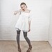 Flora Coral Tunic Blouse, Day Night, Chenille detail, Oversized Drape Ruffle Lightweight, Bohemian, Boho, Hippie, medium