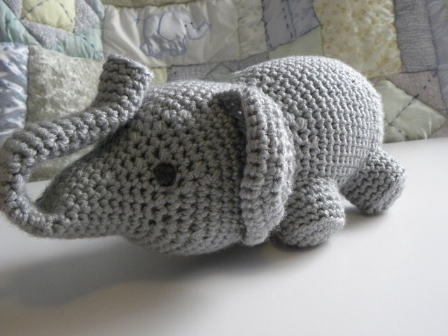 CROCHET PATTERN -  "Little Miss Fannie" the Elephant