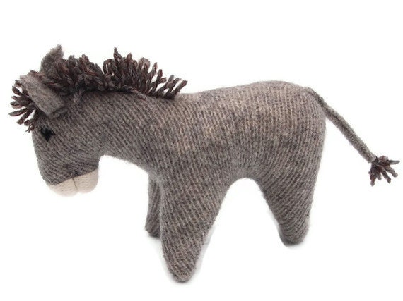 Waldorf toy, all natural toy, toy donkey, waldorf donkey, eco friendly toy