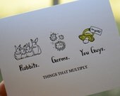 Baby: Things that Multiply - Letterpress card