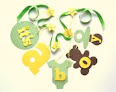 Baby shower decorations green and yellow It's a boy banner by ParkersPrints on Etsy Il_170x135