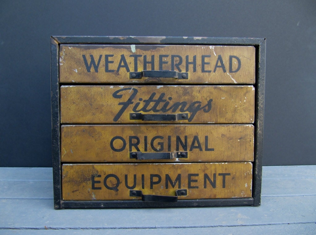 Metal Advertising Box Weatherhead Fitting Original Equipment with Parts