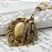 Heart and Pearl Necklace Bird Necklace Cottage Chic Crystal Necklace Nature Woodland - Arielle