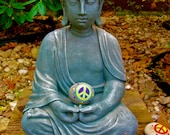 Buddha Peace Rock Art Print