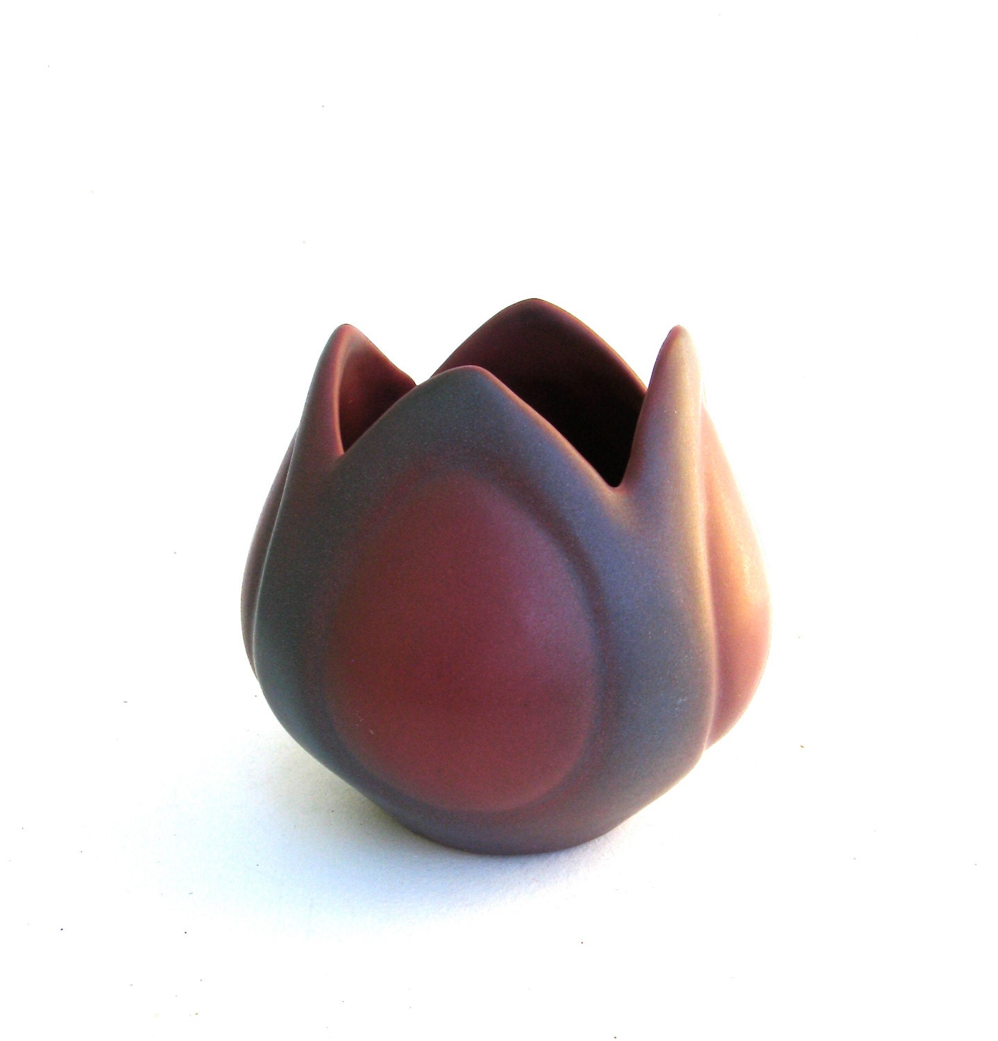 vintage van briggle tulip vase  ...    rare ceramic vase