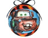 CARS Mater and Sheriff Quilted Kimekomi Christmas Holiday Ornament Child Safe