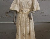 Vintage EMBROIDERED Mexican Maxi dress