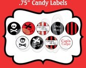 PRINTABLE 108 sheet Punch-out Pirate Theme .75" Party Candy Sticker Labels Il_170x135