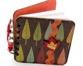 Leaf It to Your Imagination Mini Blank Book, doodle - sketch - collage - write, gold - green - orange