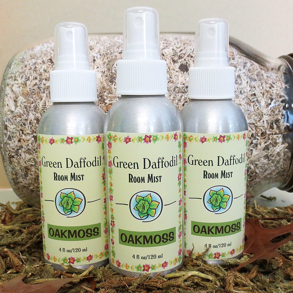 Oakmoss Room Spray Mist - Green Daffodil - VEGAN - 4oz.