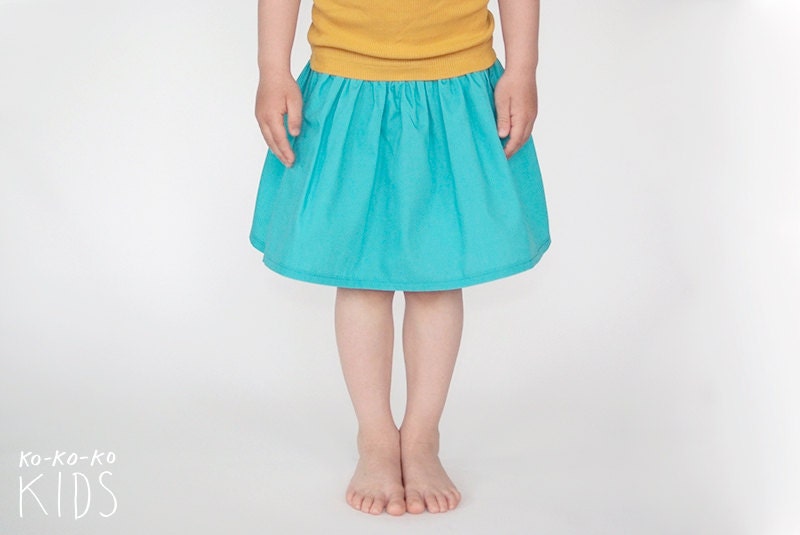 Skirt for Girl. BRIGHT TURQUOISE