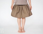 Skirt for Girl. LIGHT BROWN