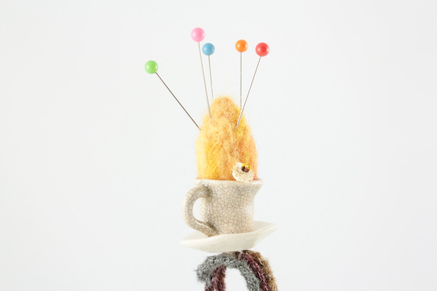 Garden Tea Party Pin Cushion Ring