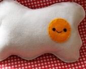 Happy Fried Egg Plush Soft Toy/Cushion/Pillow Crazy Cute Food Pretend
