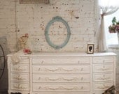 Painted Cottage Chic Shabby White French Dresser DR78