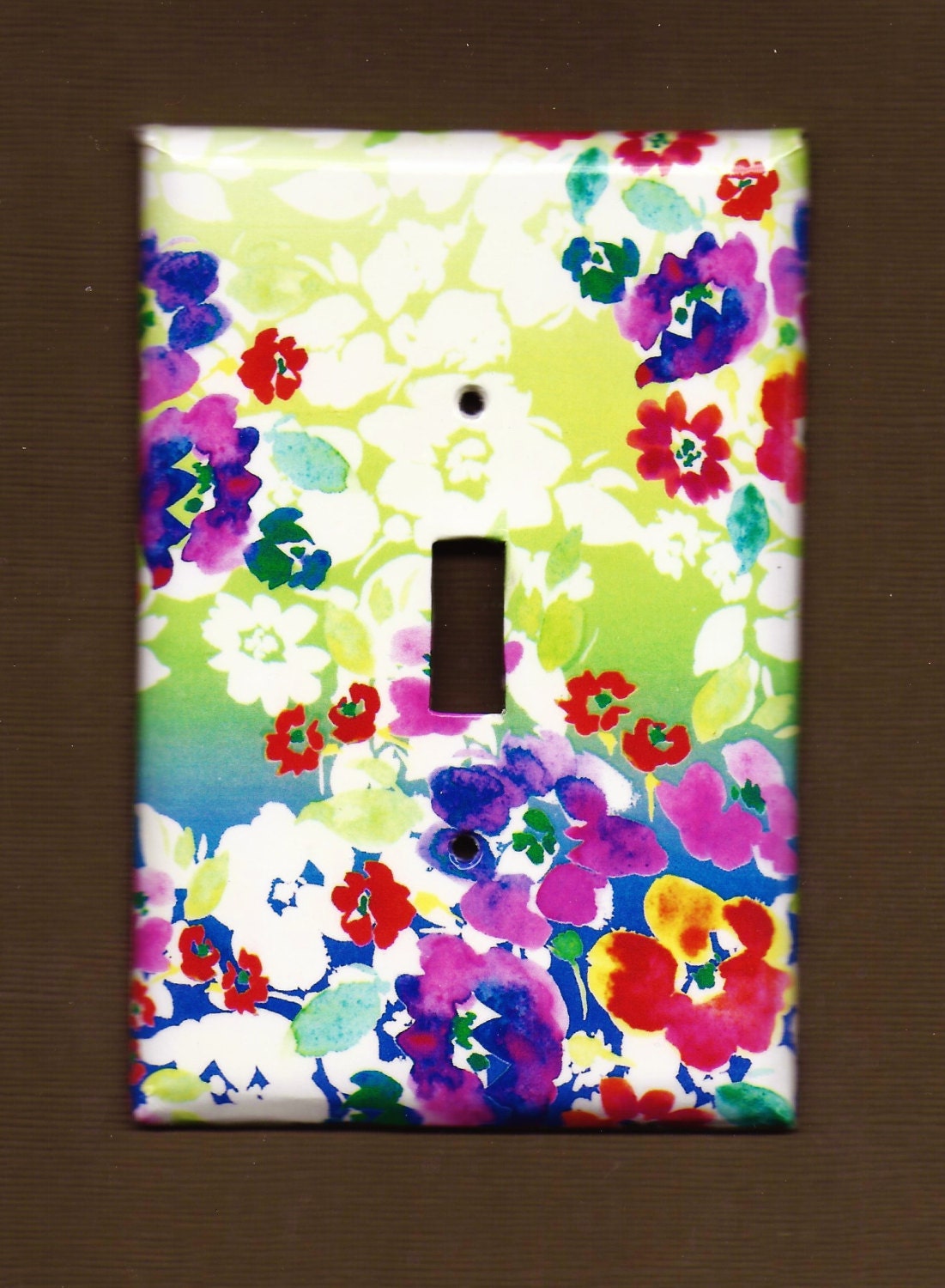 Water Color FLoral Switchplate cover