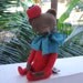 14 inch Artist Handmade Mohair Teddy Bear Mr Tomato by Sasha Pokrass