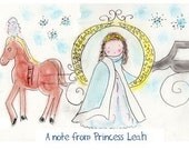 Princess  Note Cards-Set of Five