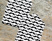 Mustache Gift Tags for Favor Bags and Gifts (set of 18)