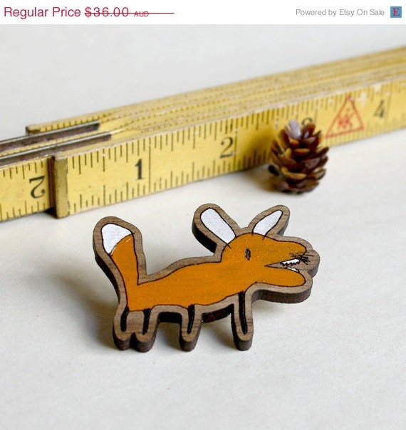 CLEARANCE SALE Fox Brooch