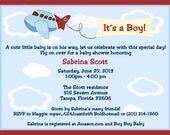 Airplane Baby Shower Invitations for Maggie