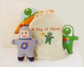 Alien Dolls Plush Toys Bag