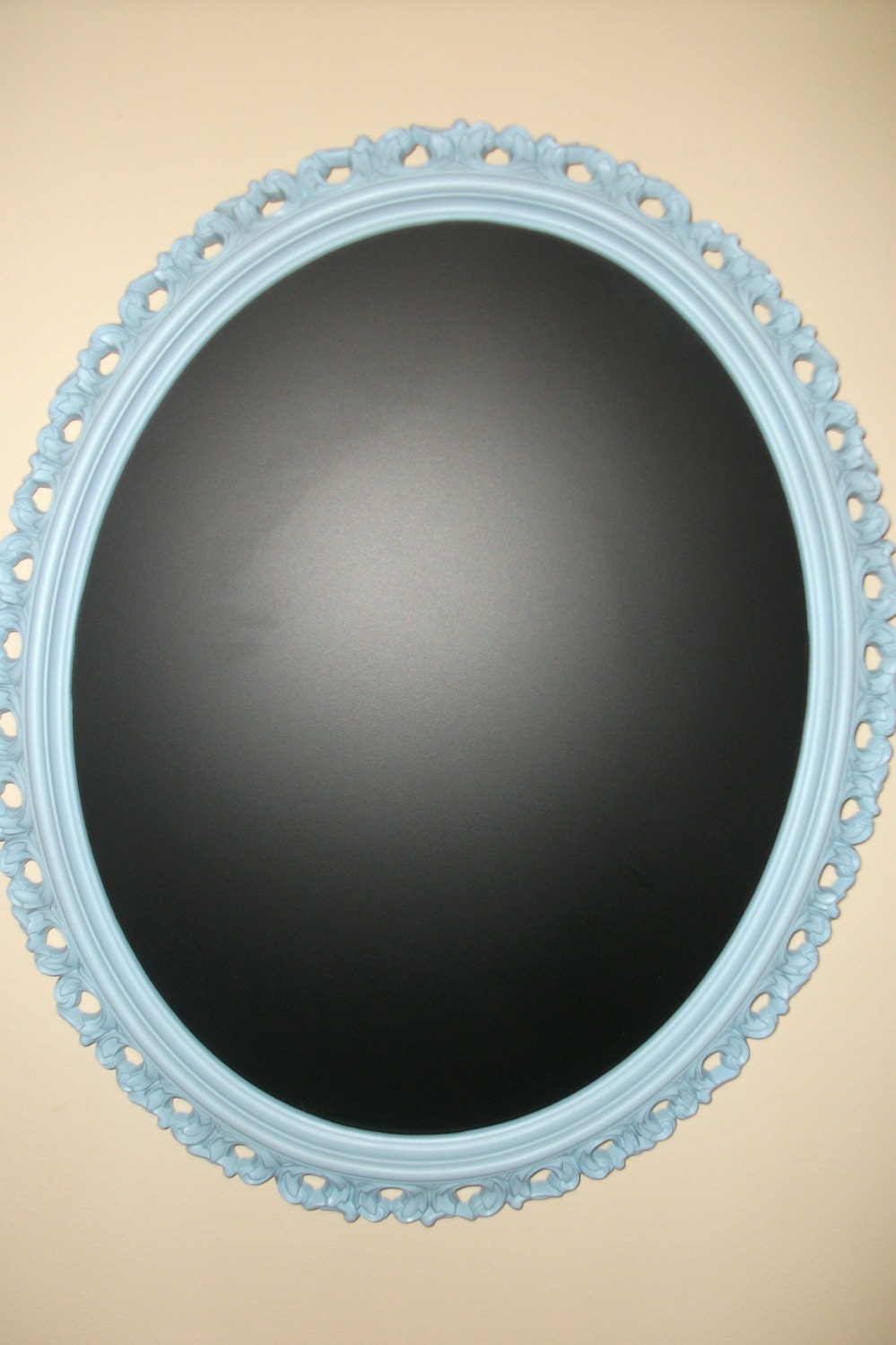 Beautiful Vintage Ornate Oval Mirror/Chalkboard