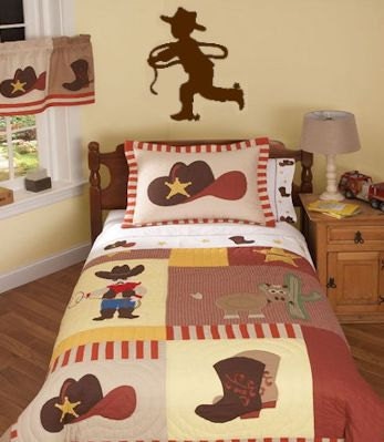 Cowboy Decal Little Boy Rodeo Wall Art Decal Kids Children Boy Girl Cowgirl Bedroom Wall Decals