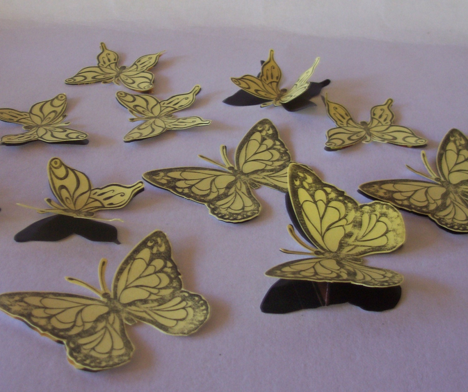 24 pieces Custom 3D Eco Butterfly Stickers