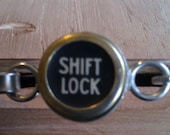 Shift lock sign typewriter key bracelet