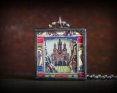 The Petite Paper Theater - Dimensional Glass Paper Pendant Shadow Box