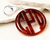 Acrylic Cutout Monogram Keychain
