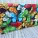 Fabric Checkbook Cover - Butterflies Multi