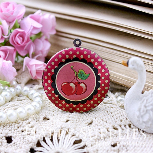 New Technology - 1pcs 33mm (PL-33-434) Handmade Antique Bronze Brass Photo Locket Pendant / Charm