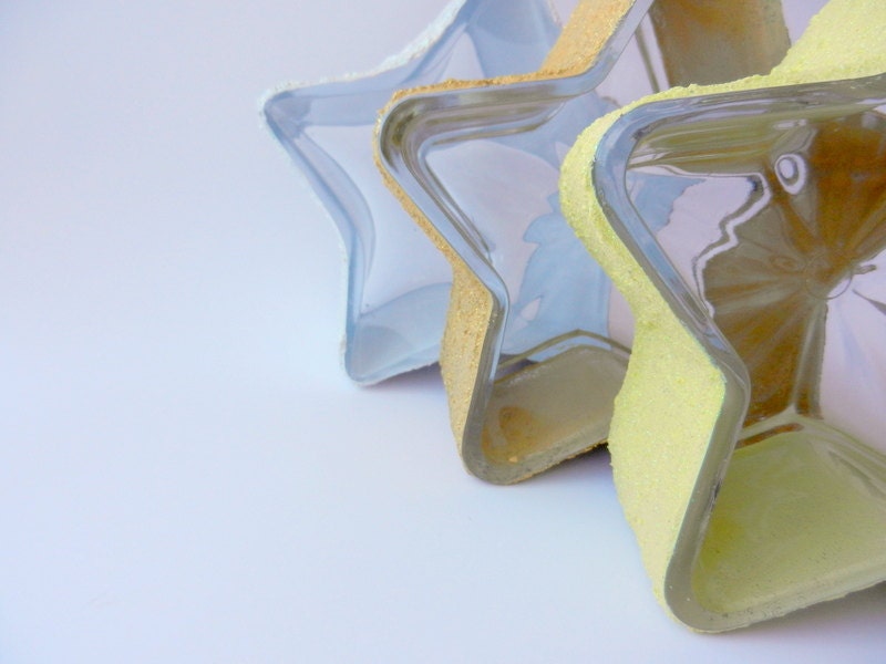 Gold Star Candy dishes / yellow bowl / gold bowl / white bowl / made to order
