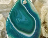 NEW - Simple Sensation Banded Agate Sterling Pendant