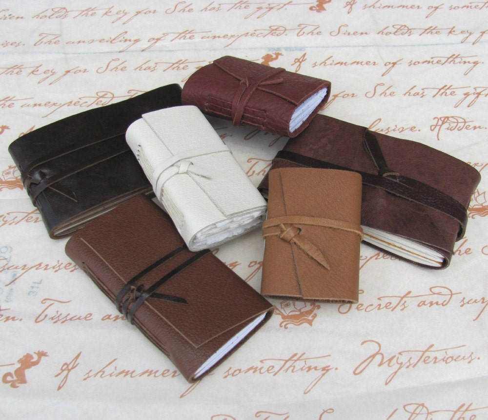 Little Leather "Pocket Journal" - Caramel Brown Leather