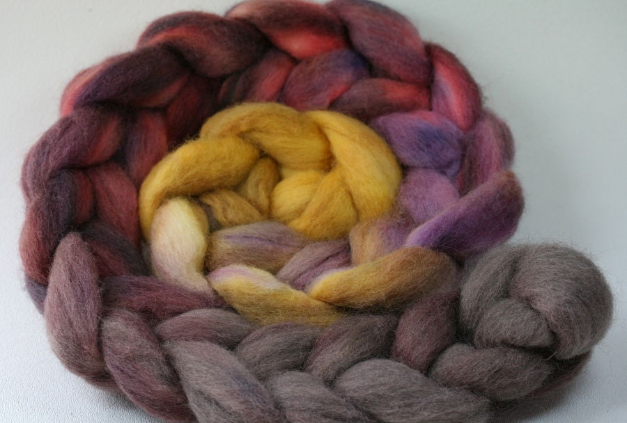 Nightingale - hand dyed Finn wool - 4 oz