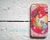 iphone 4 - iphone 4S case. 3D print. "you are magic - birds". limited edition design by Revlie Schuit
