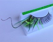 Summer Green UV Blacklight Dragonfly Feather Lashes