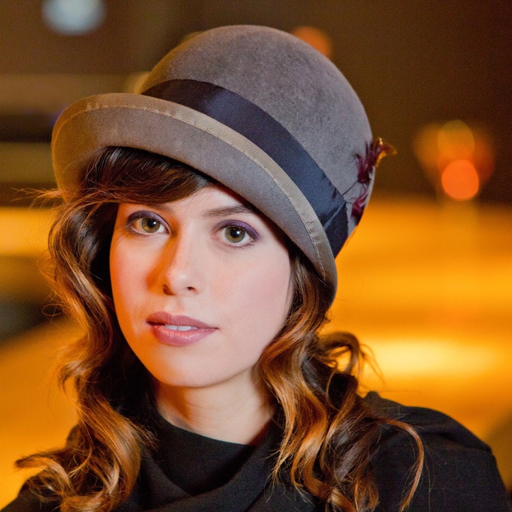 Cloche Grey Blue  : Anna